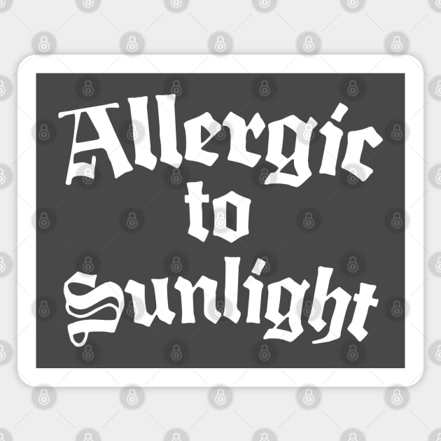 Allergic To Sunlight Sticker by DankFutura